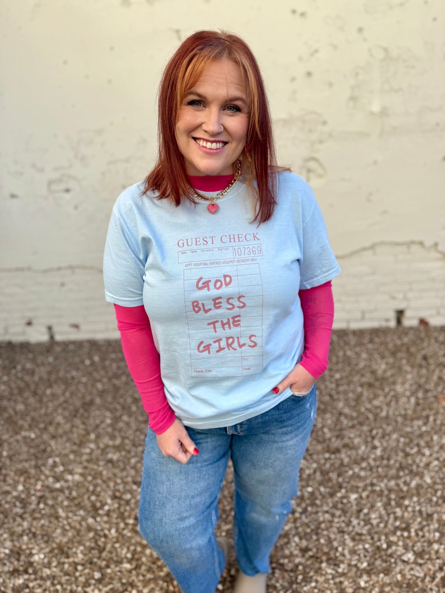 God Bless the Girls Tee on Comfort Colors