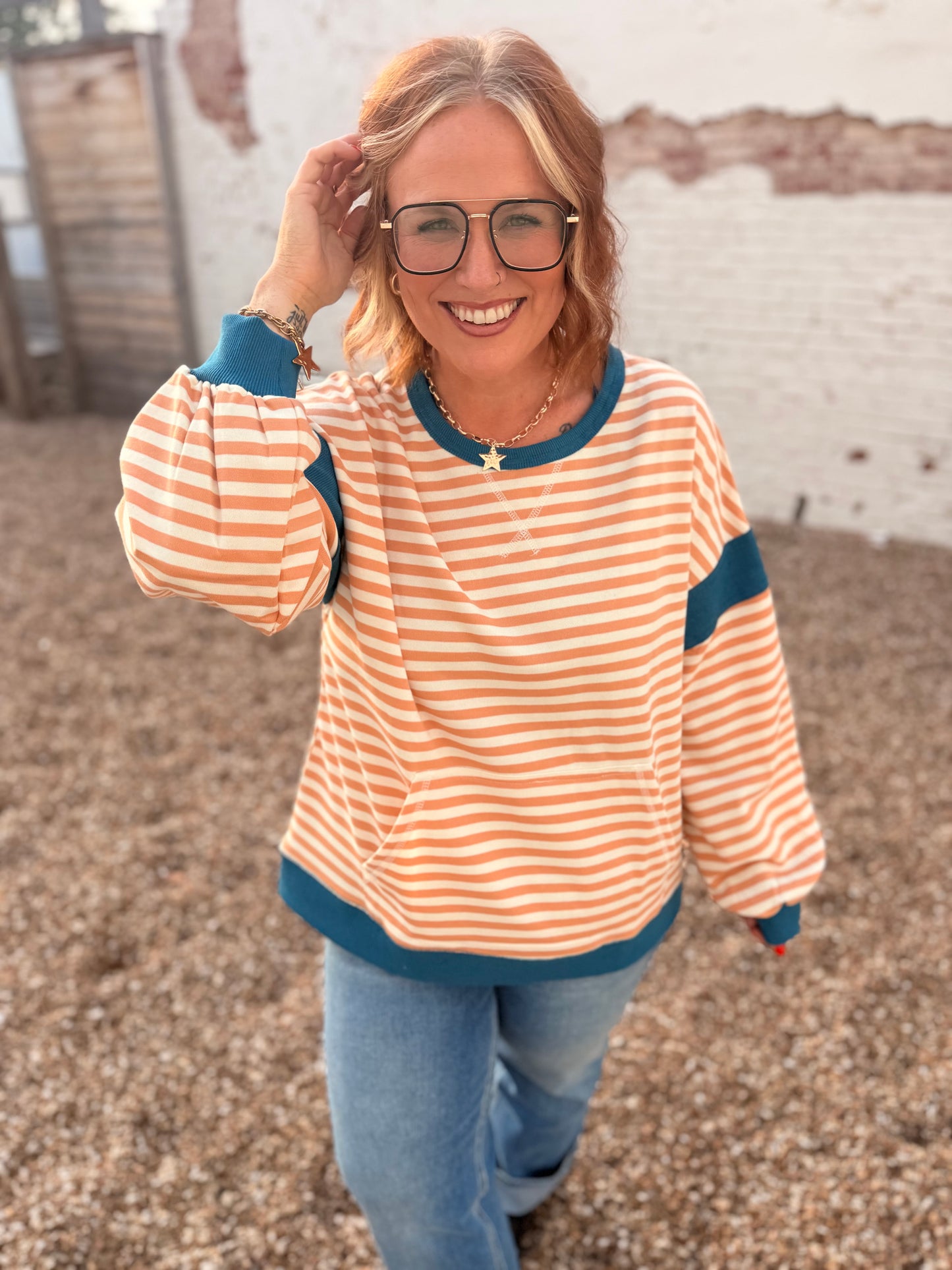 Rachael ColorBlock Striped Top