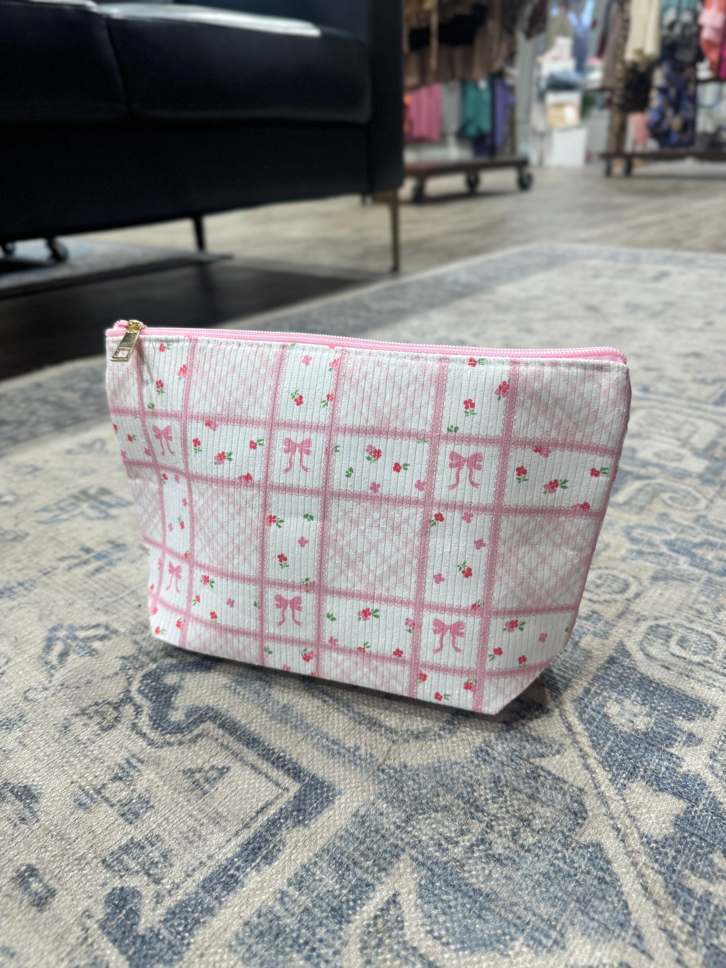 Bow Travel Makeup Pouch