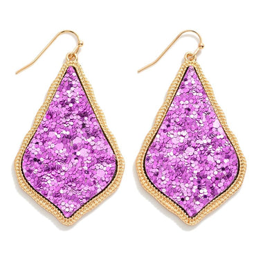 Teardrop Sparkle Earrings (Multiple Colors)