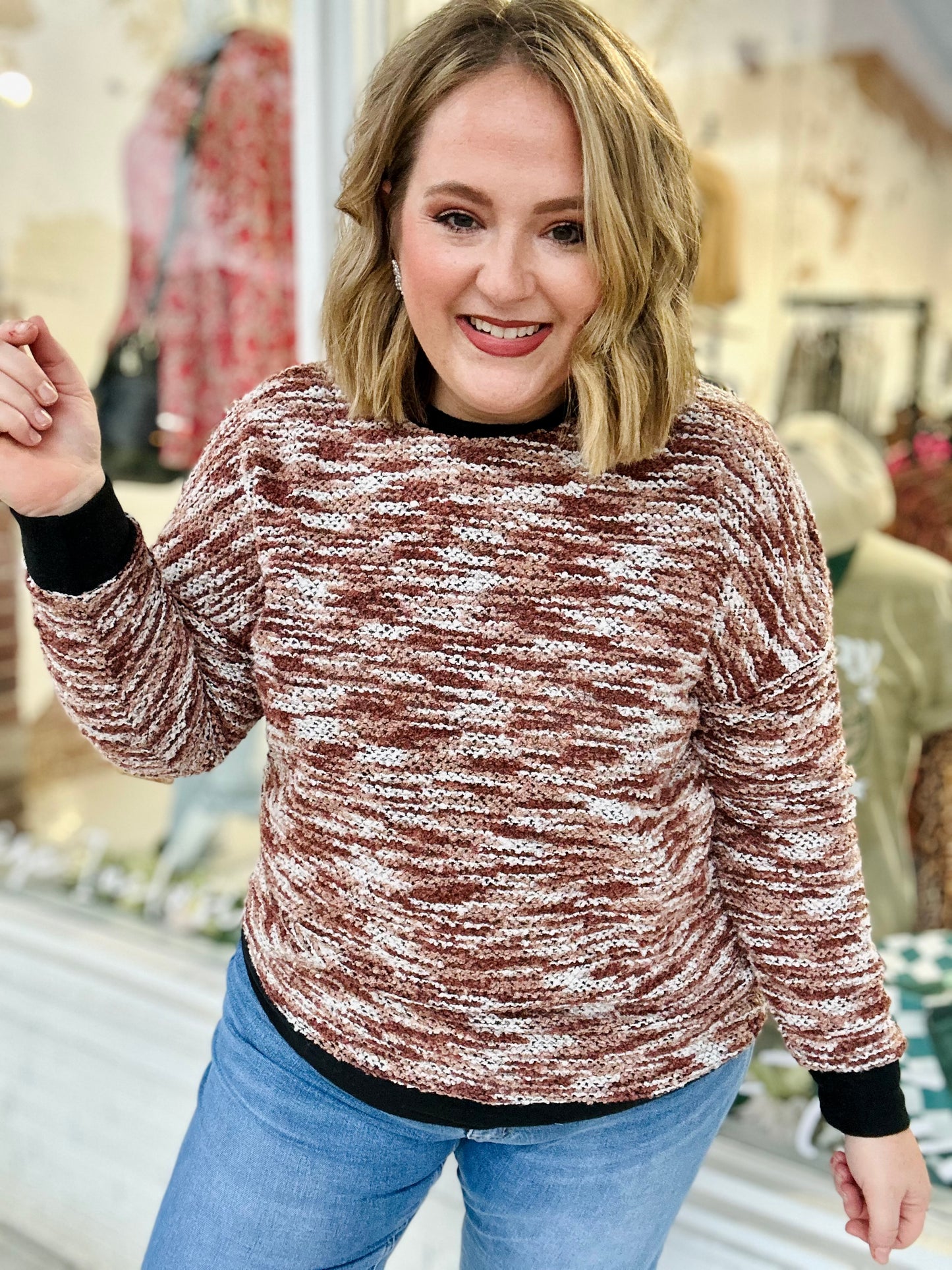 Kennedy Long Sleeve Knit Sweater