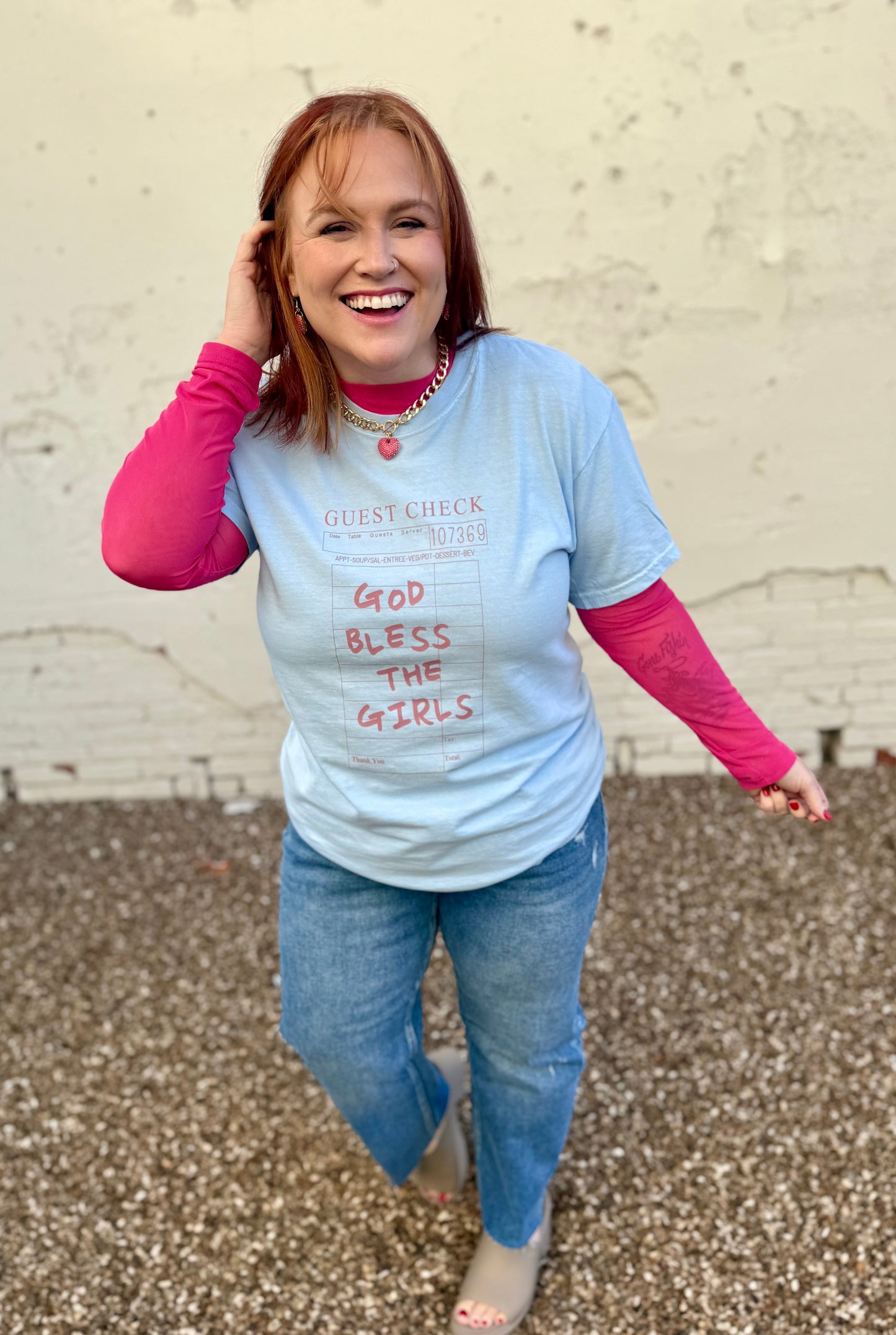 God Bless the Girls Tee on Comfort Colors