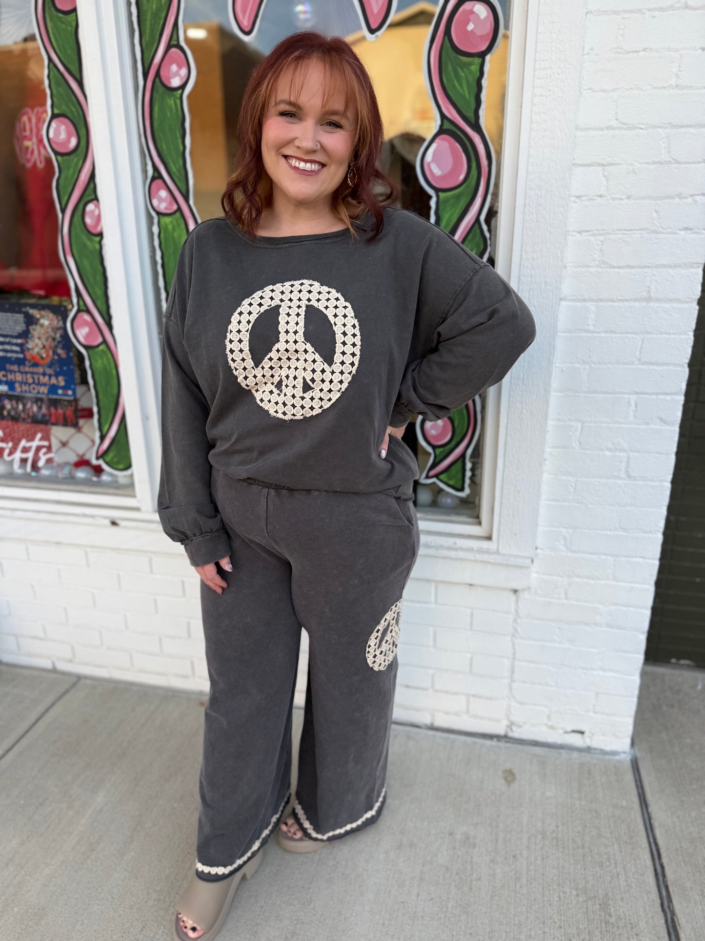 Penny Peace Sign Top