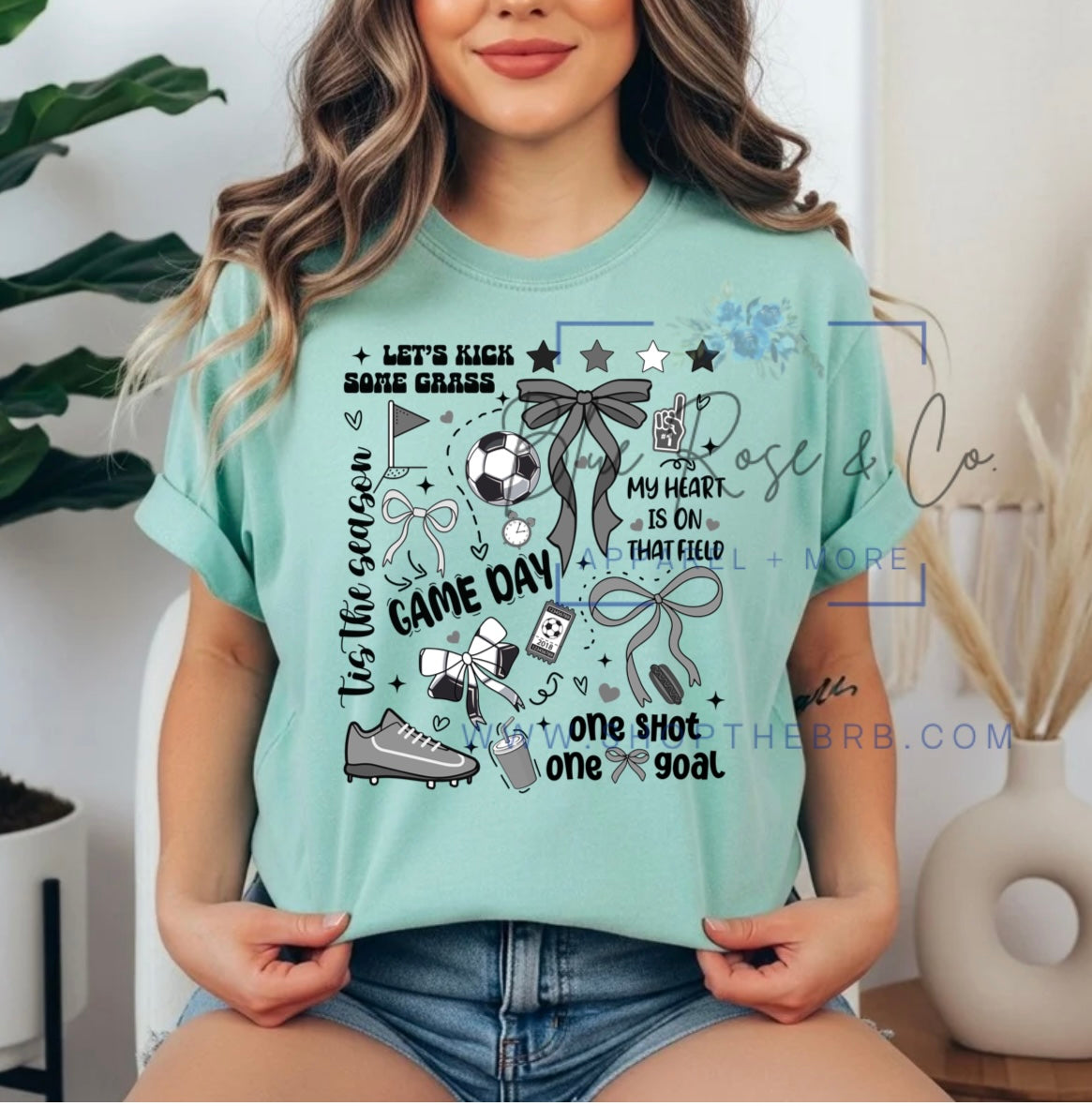 Soccer Collage Tee (Choose your color!)