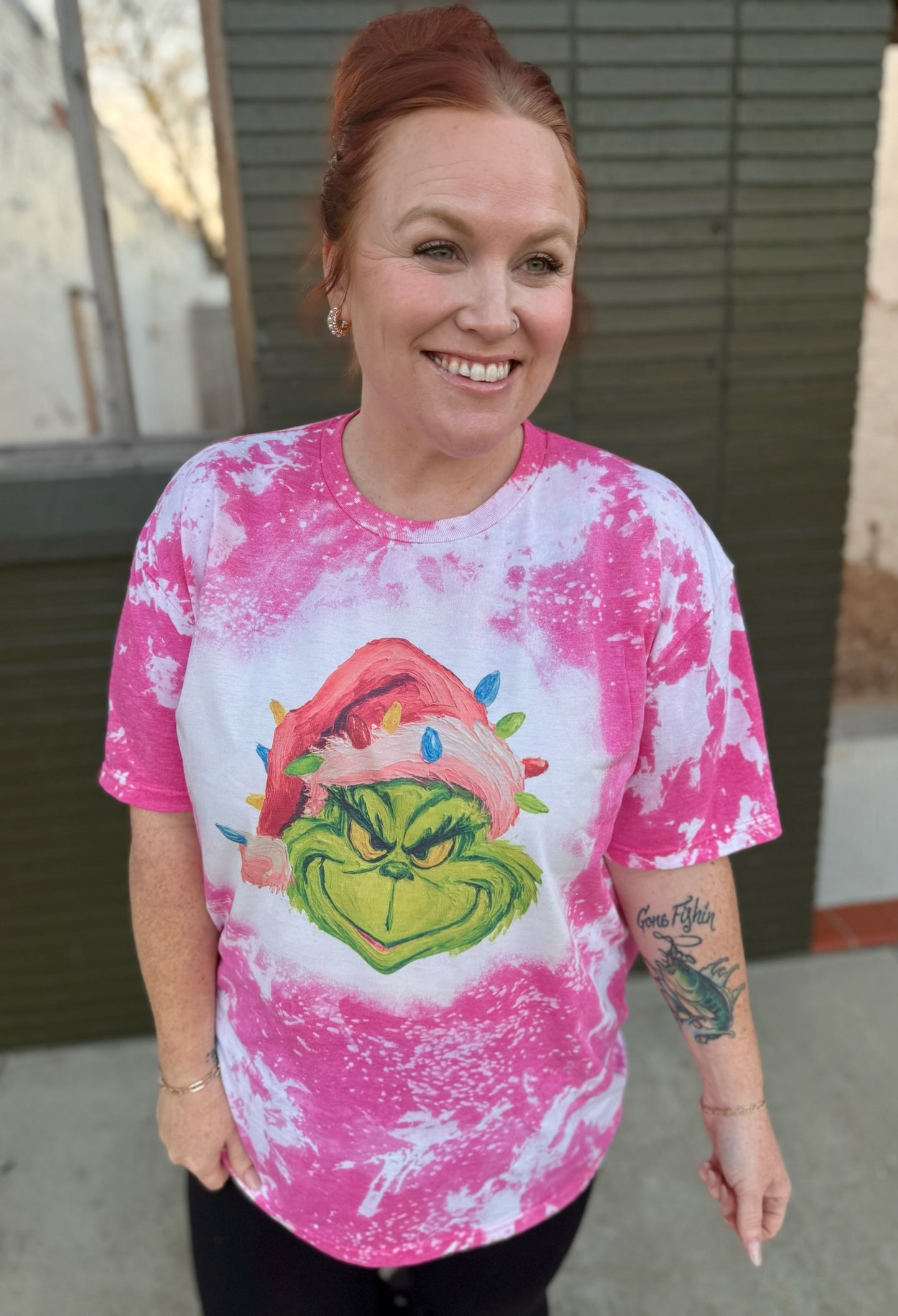 **DOORBUSTER** Santa Hat Bleached Tee