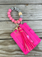 Beaded Bracelet Keychain Wallet (Multiple Colors)