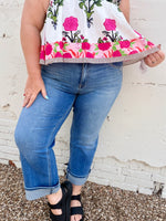 Vervet Mid Rise Slim Wide Jeans