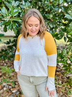 Taui Gold Colorblock Top