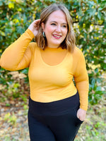 Laiklyn Mesh Top in Mustard