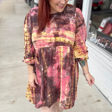 **DOORBUSTER** Trinity Tie Dye Babydoll Dress