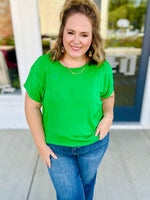 Jaylee Green Slinky Top