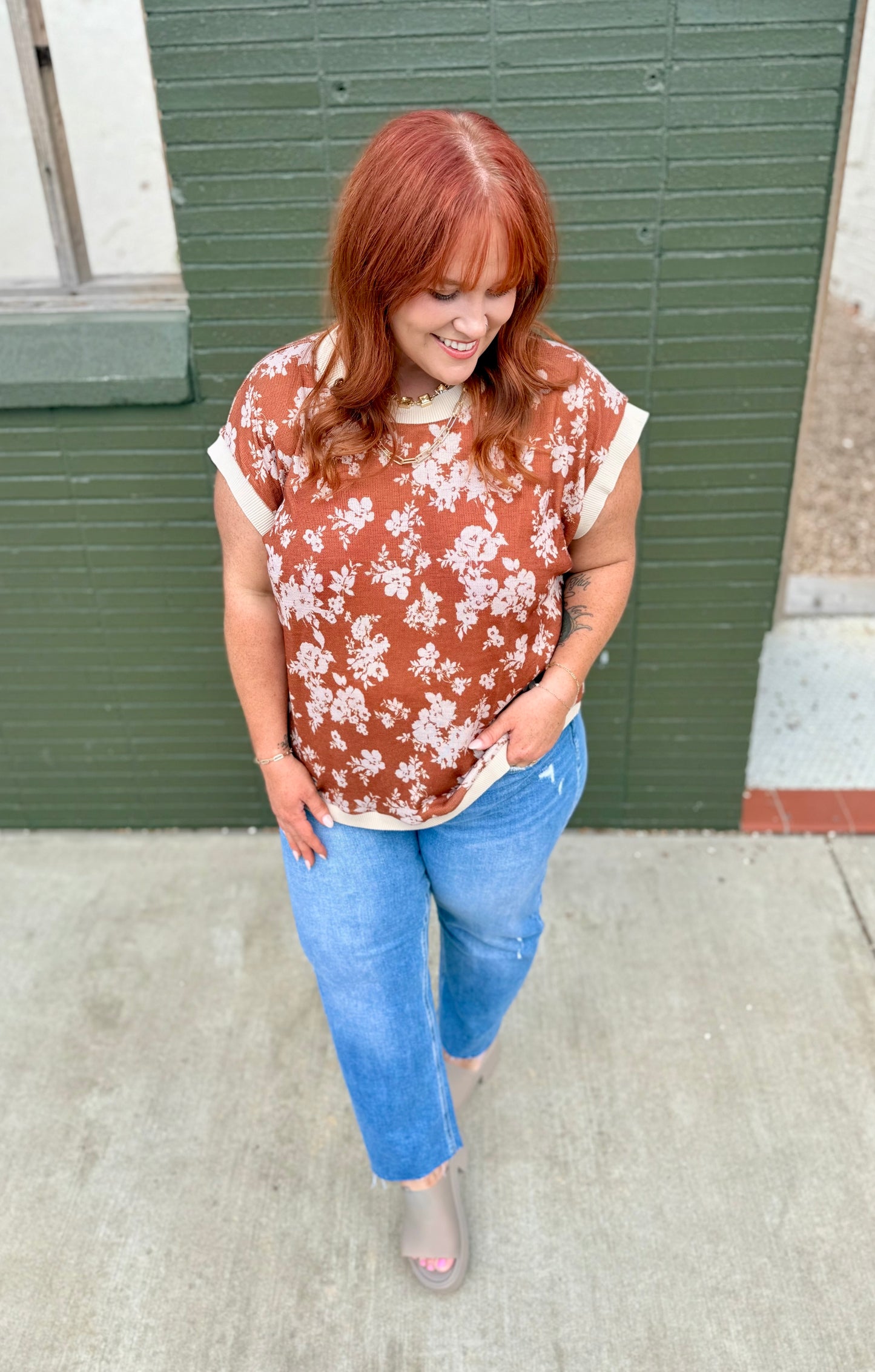 Jacklyn Floral Knit Top