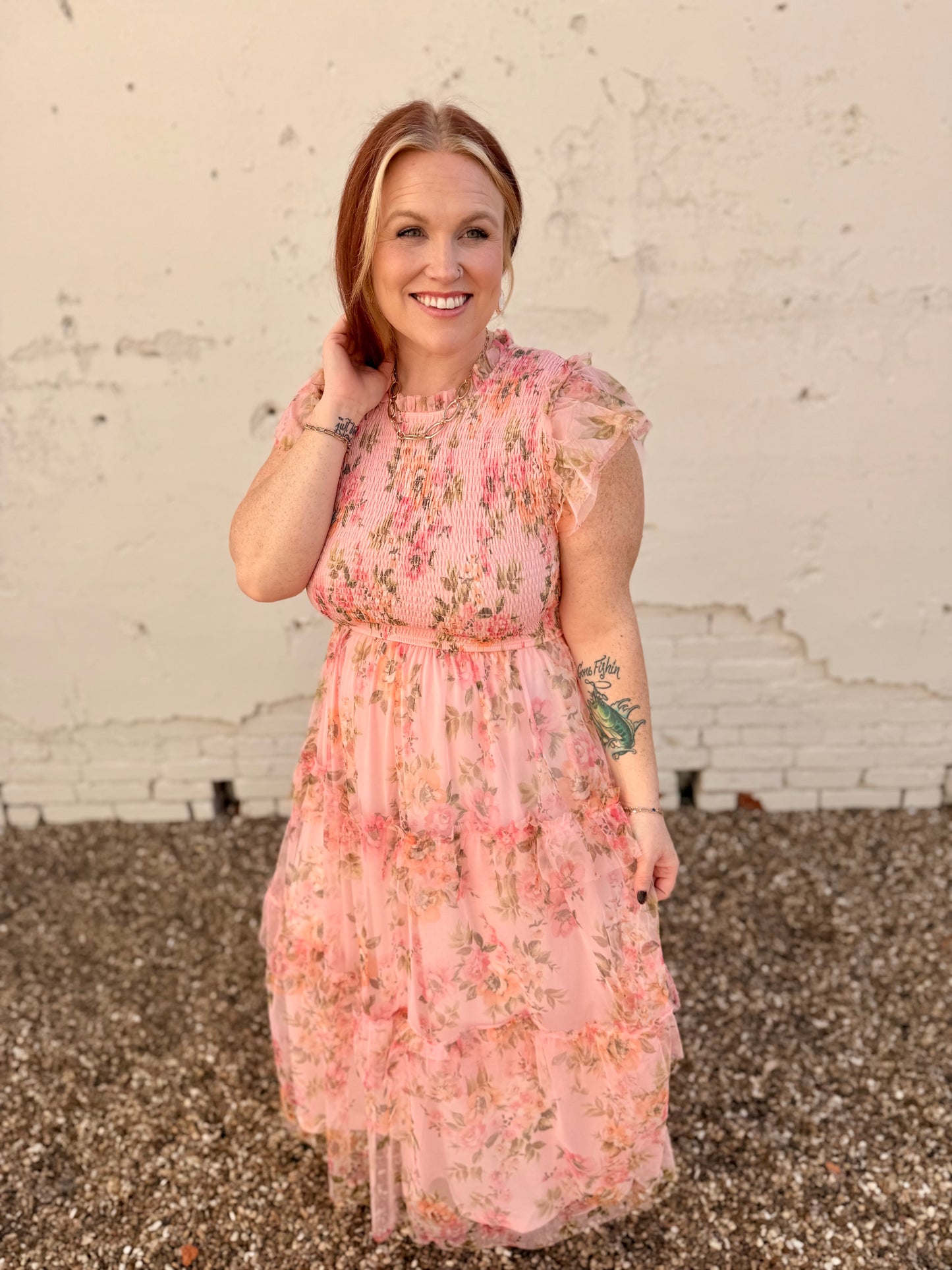 Addie Tulle Smocked Dress
