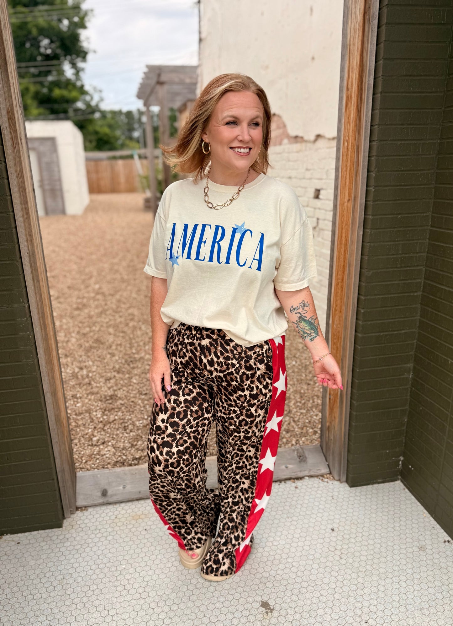 Leopard Star Pants