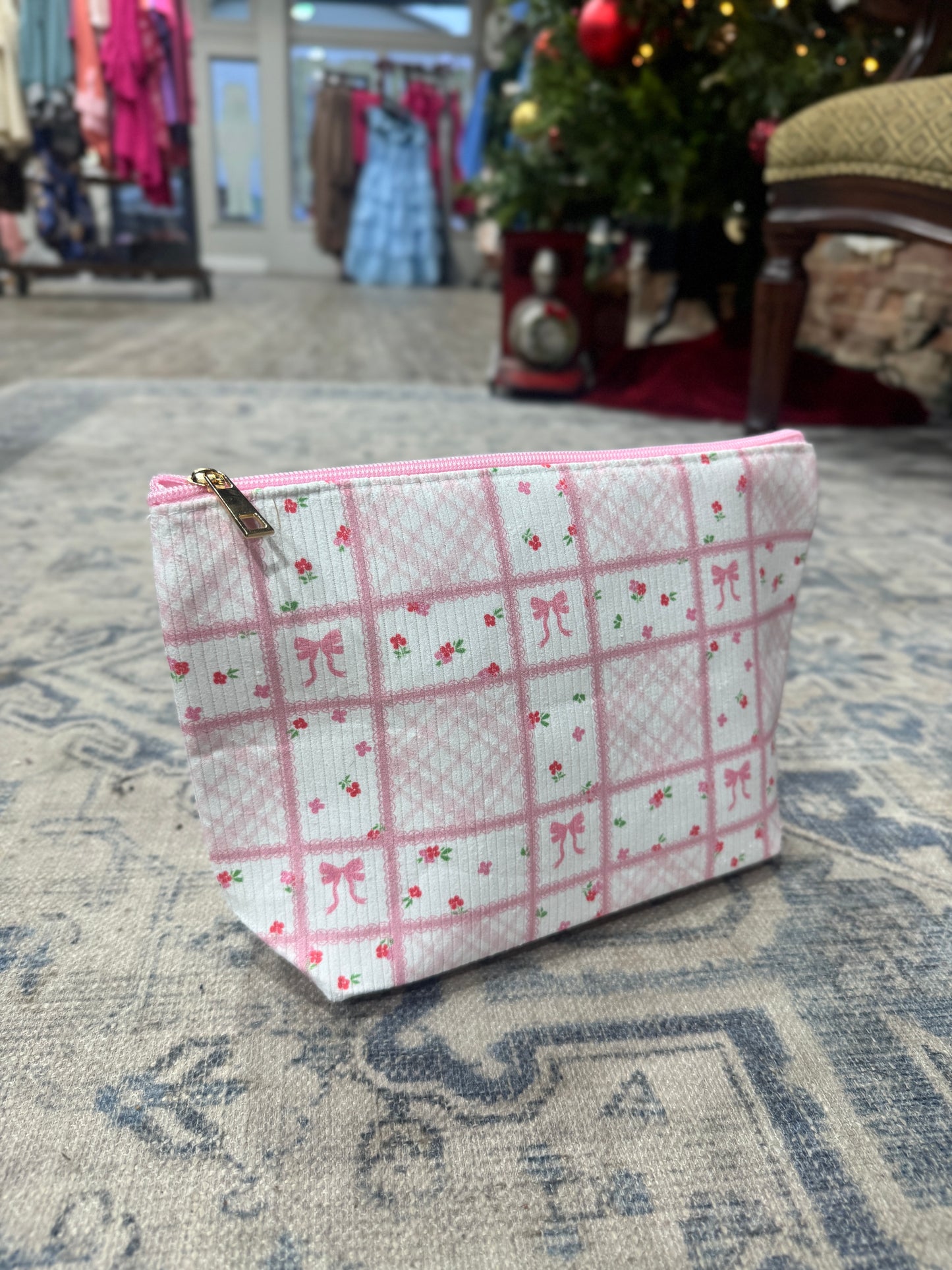 Bow Travel Makeup Pouch