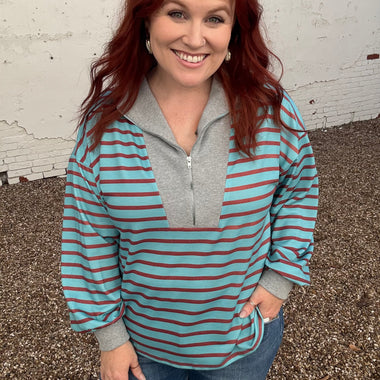 Ally Front Zipper Long Sleeve