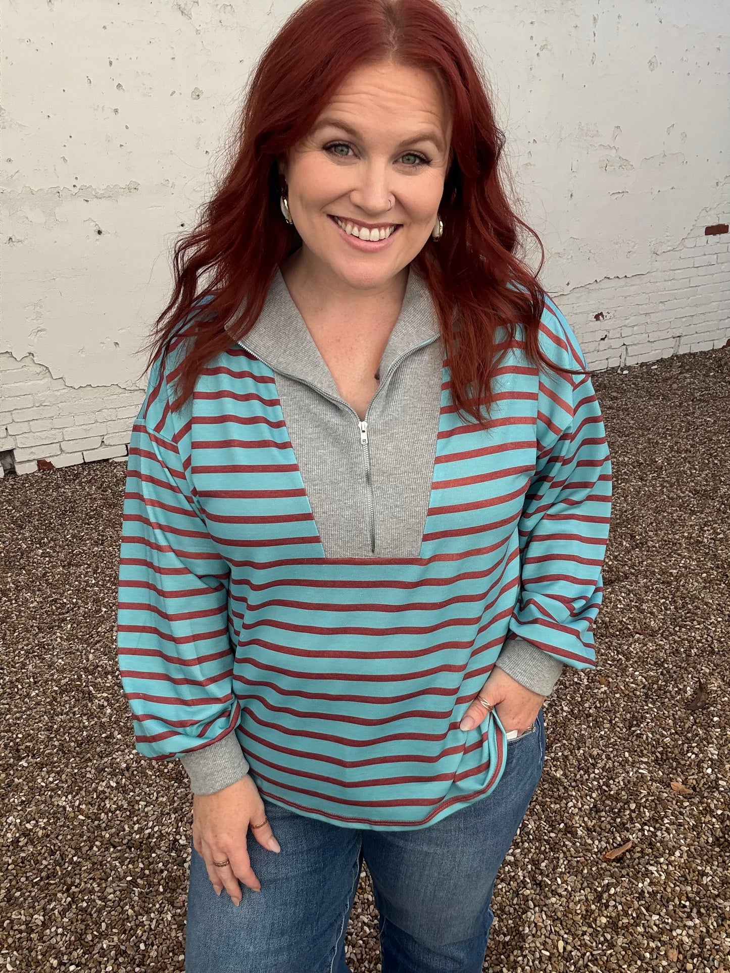 Ally Front Zipper Long Sleeve