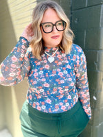 Gwen Floral Mesh Top