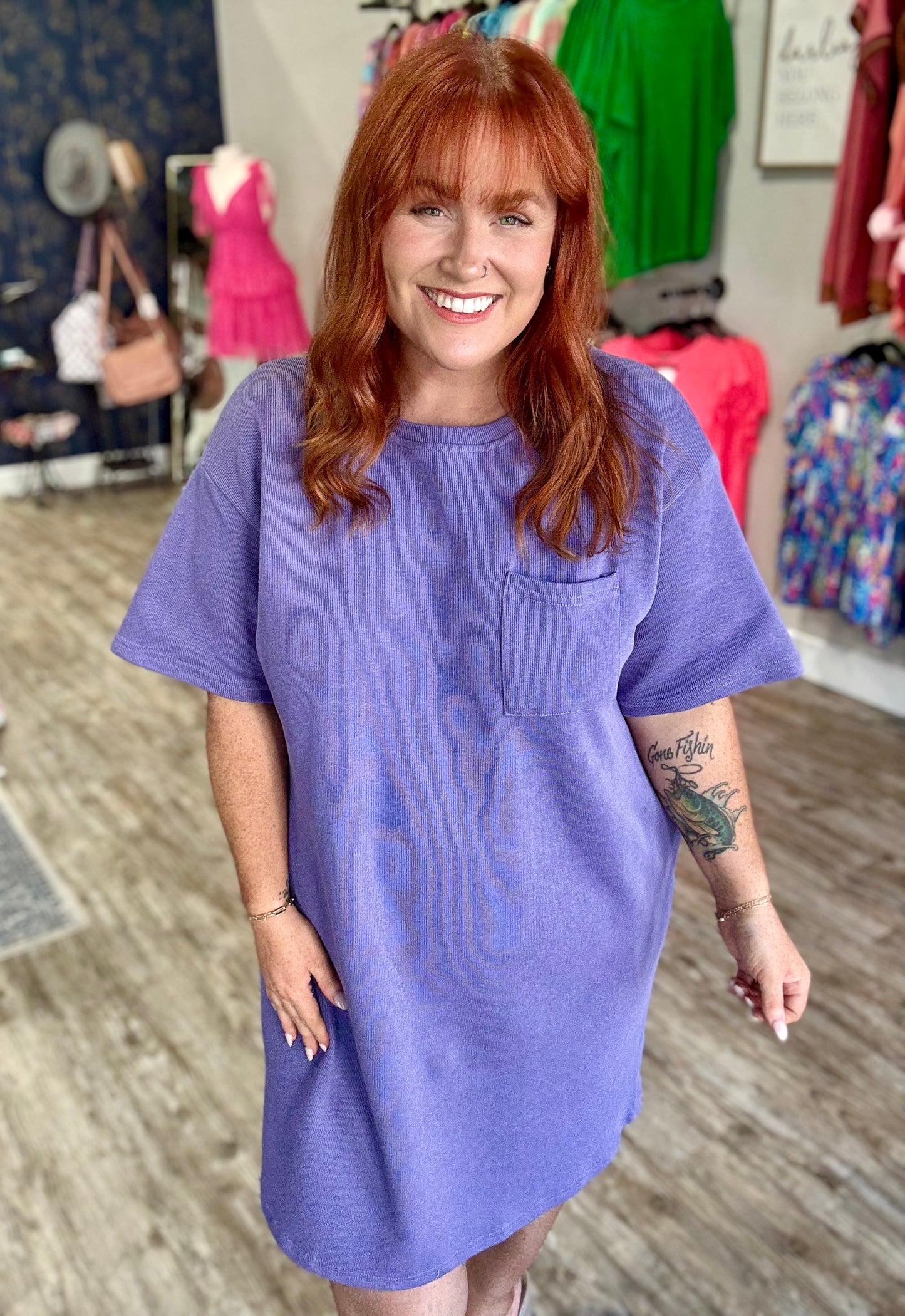 Lakyn Purple Woven Dress