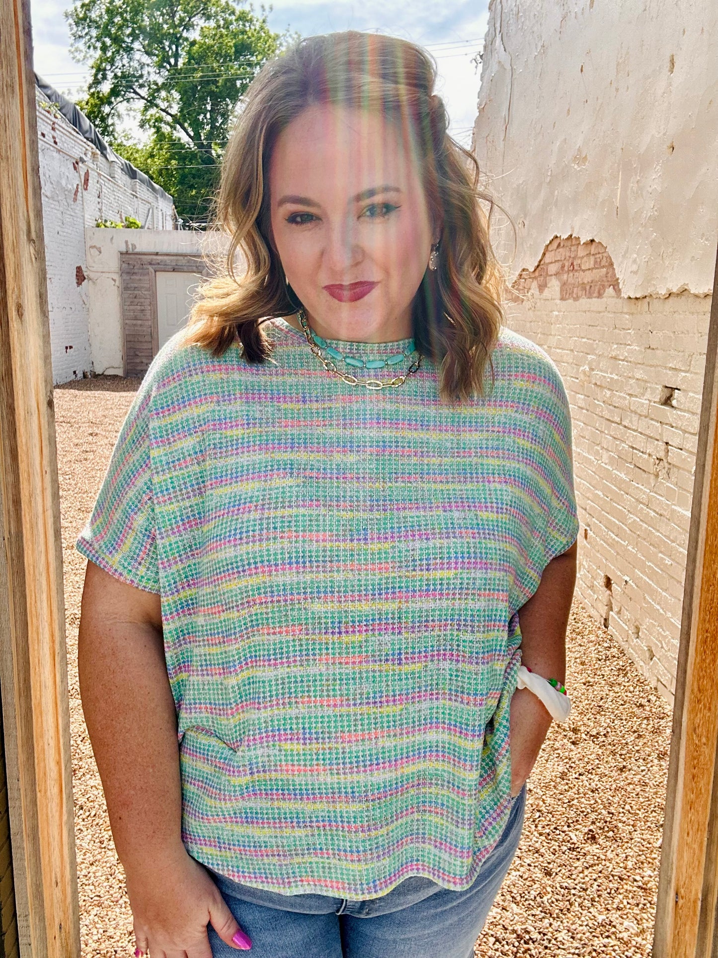 Molly Multicolor Striped Top