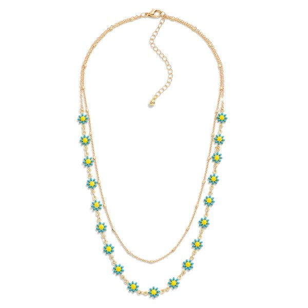 Daisy Chain Necklace (Multiple Colors)