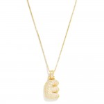 RESTOCK Studded Bubble Initial Necklace