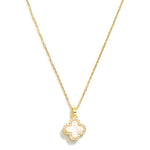 Clover Pendant Necklace (Multiple Colors)