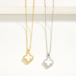 Clover Pendant Necklace (Multiple Colors)