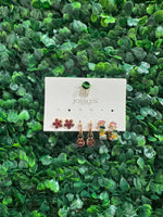 Rainbow Trio Earrings Set