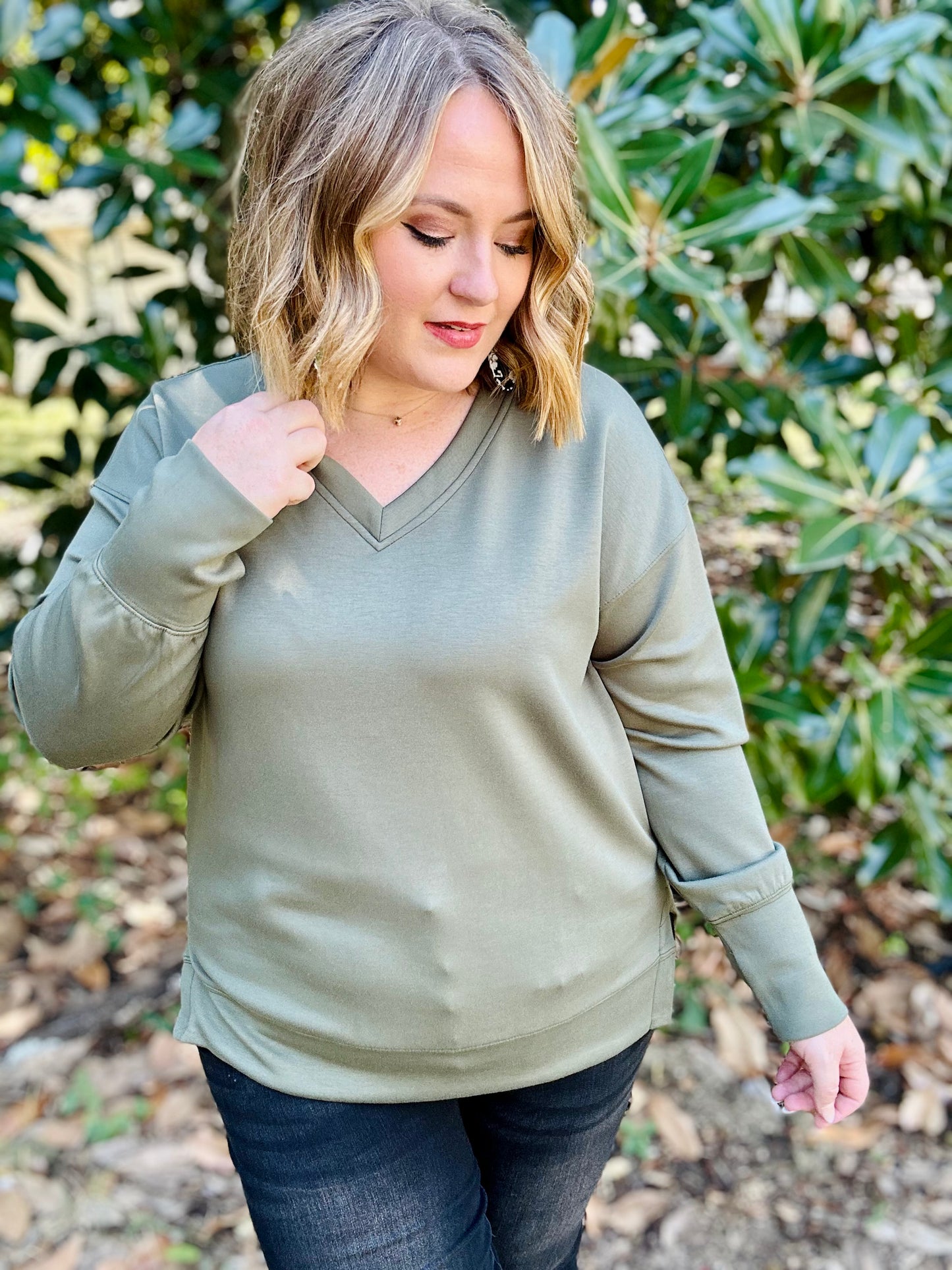 Shawna Olive Top