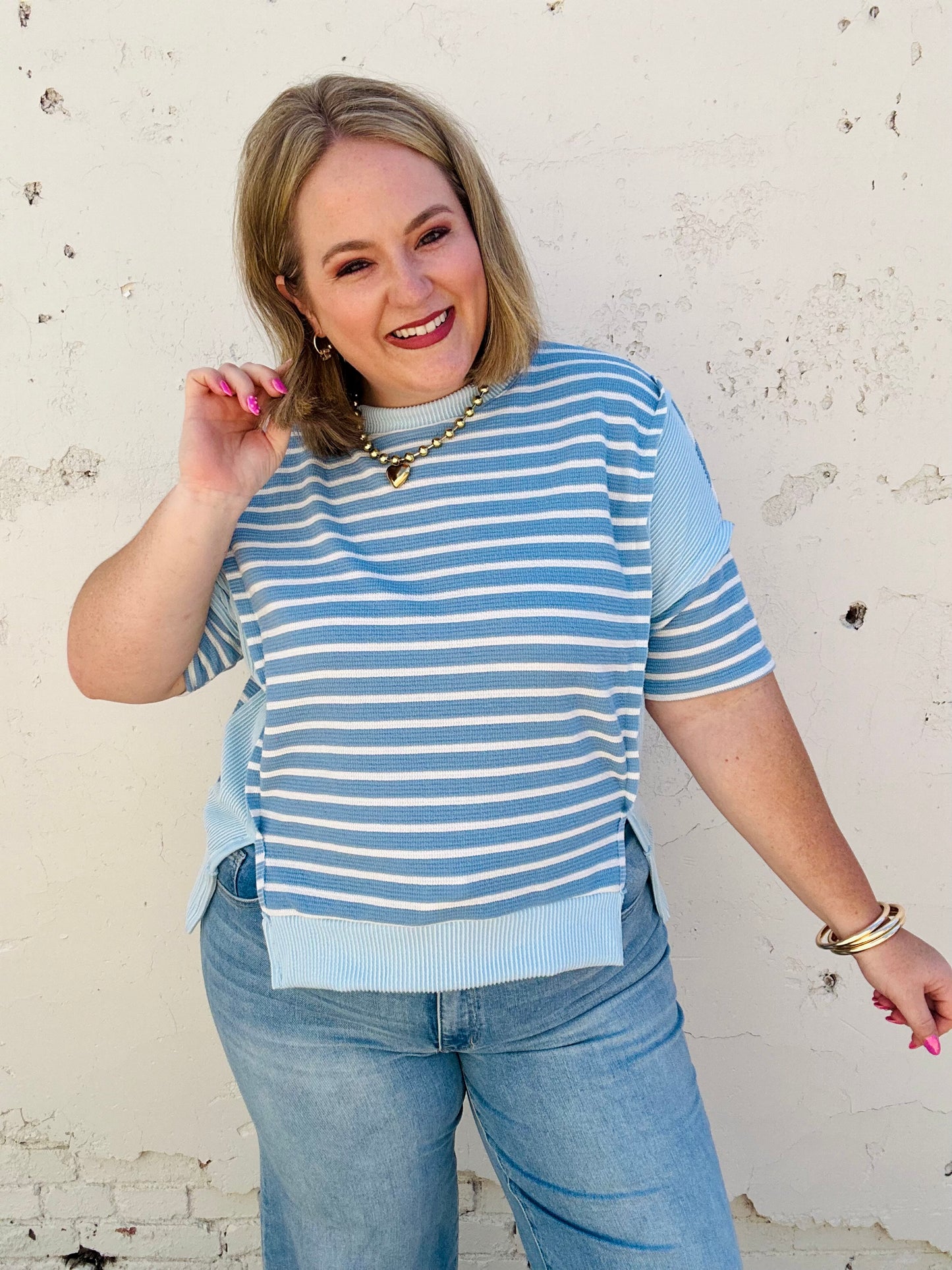 Sophie Ribbed Stripe Top