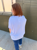 Purple Gingham Top