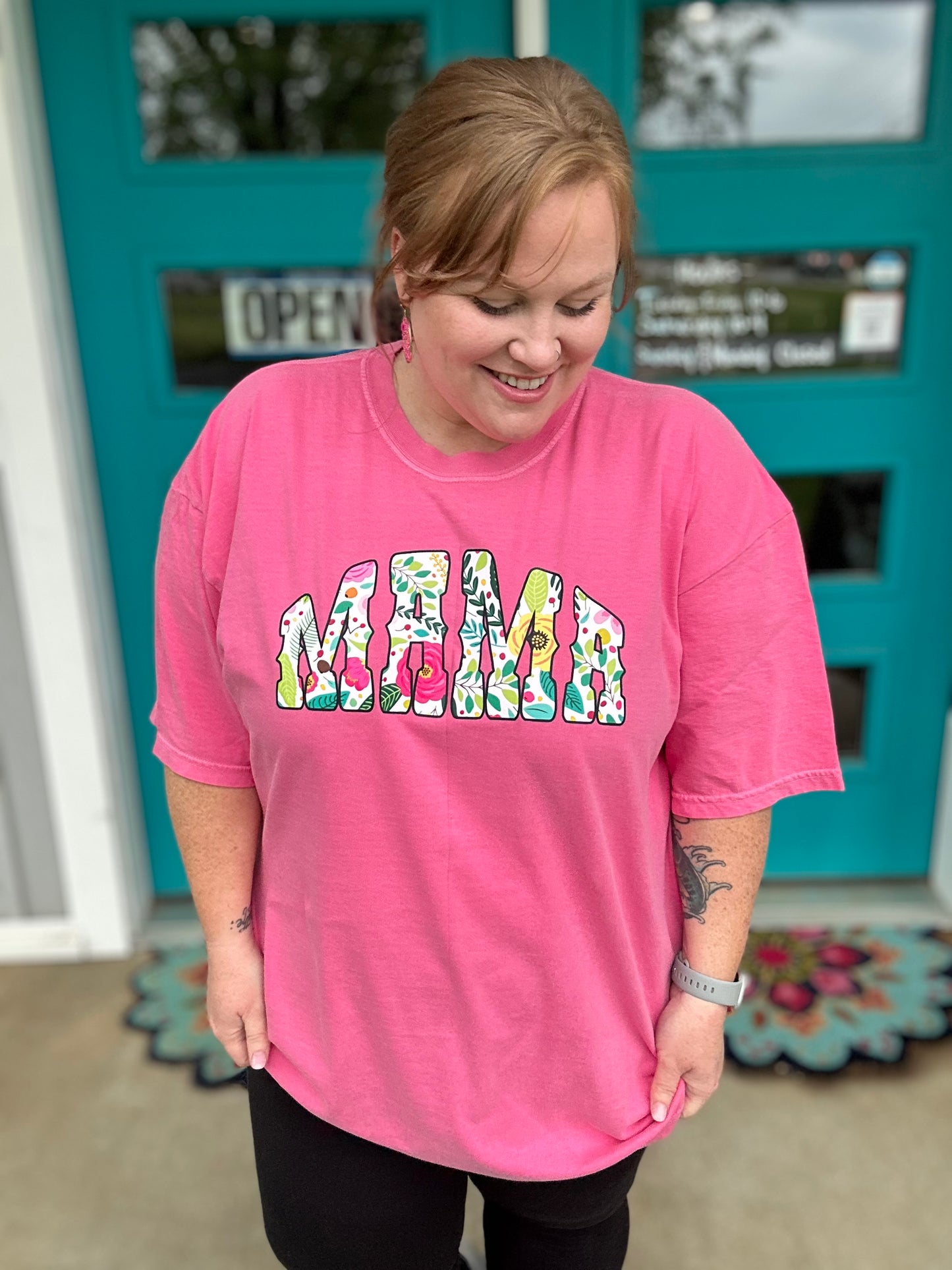 Spring Floral Mama Tee