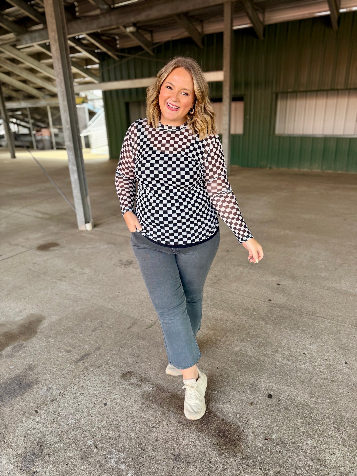 Briannah Gray Acid Washed Jeans
