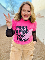 Mor Amor Tee on Comfort Colors