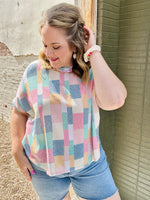 Miranda Geometric Patchwork Top