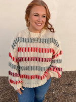 Briana Multi Color Striped Top