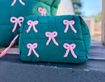 Quilted Puffer Make Up Bag