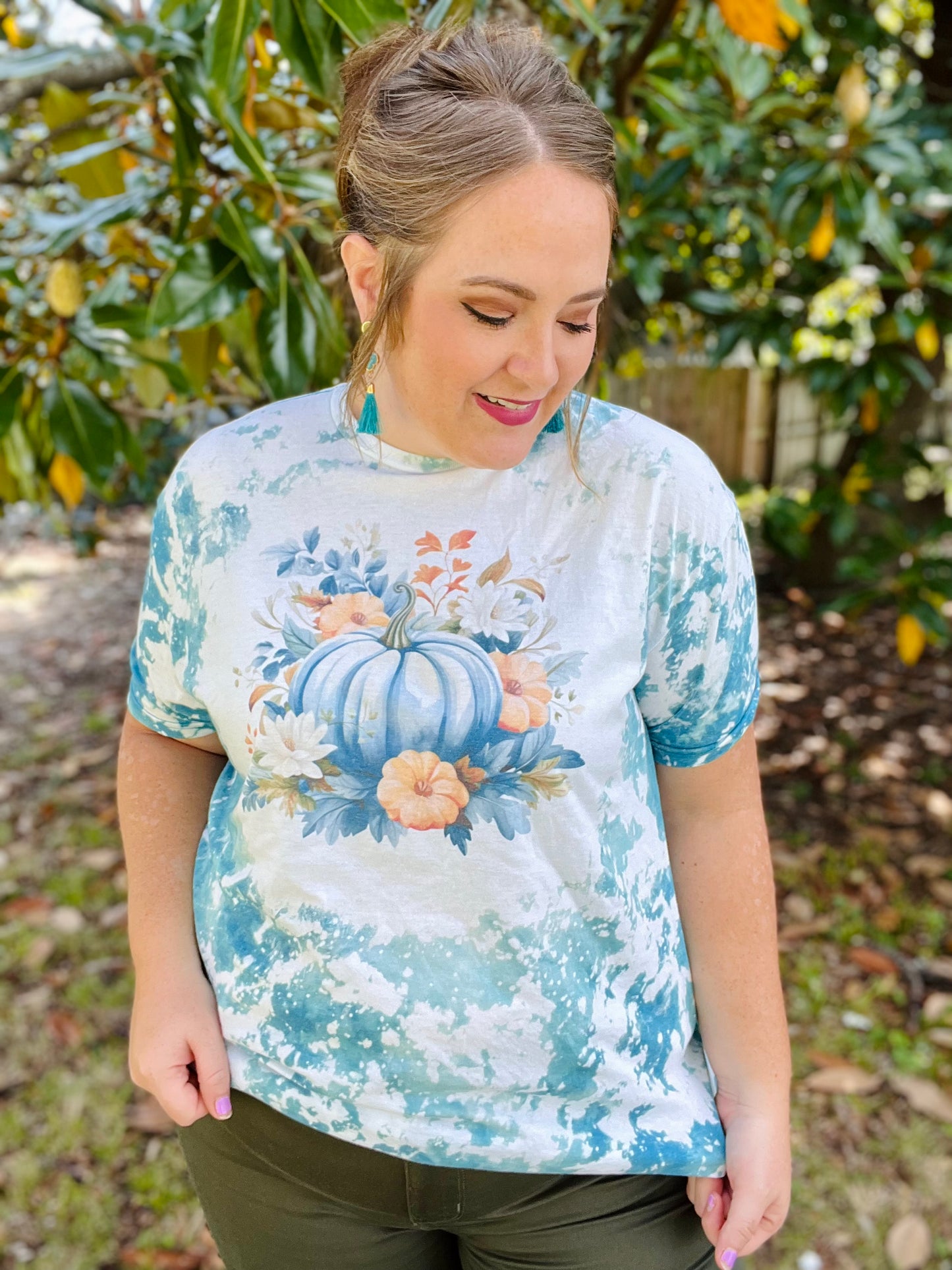 Floral Pumpkin Graphic Tee