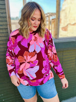 Katlyn Peach Floral Top