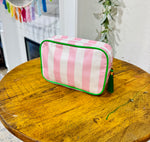 Striped Essentials Bag - Pink
