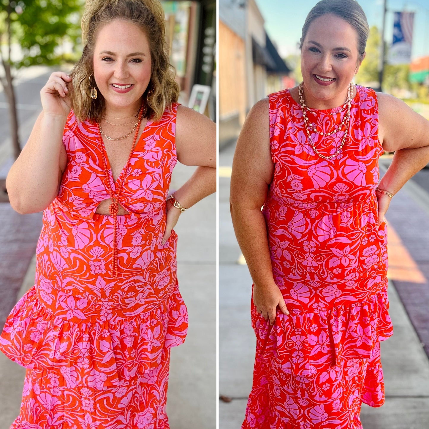 Rachael Tropical Dress (Reversible)