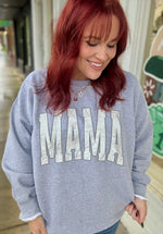 Mama White Camo Sweatshirt (Customizable)
