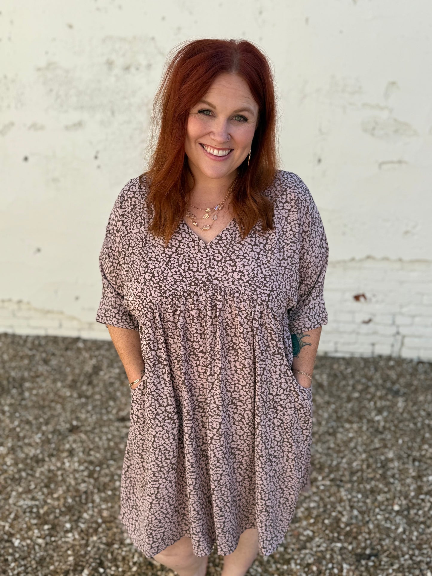Leopard Babydoll Mini Dress