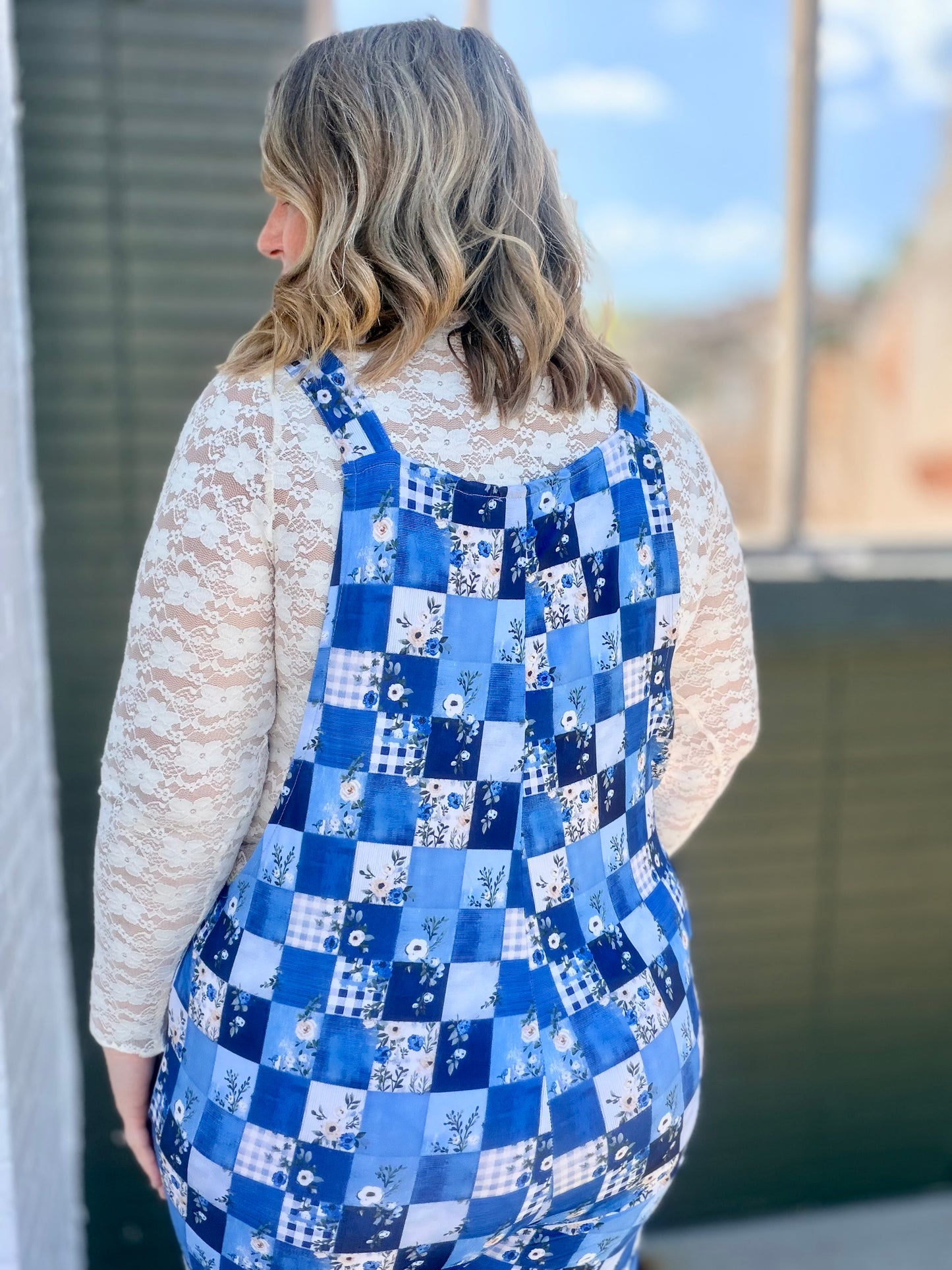 Floral Patchwork Overalls