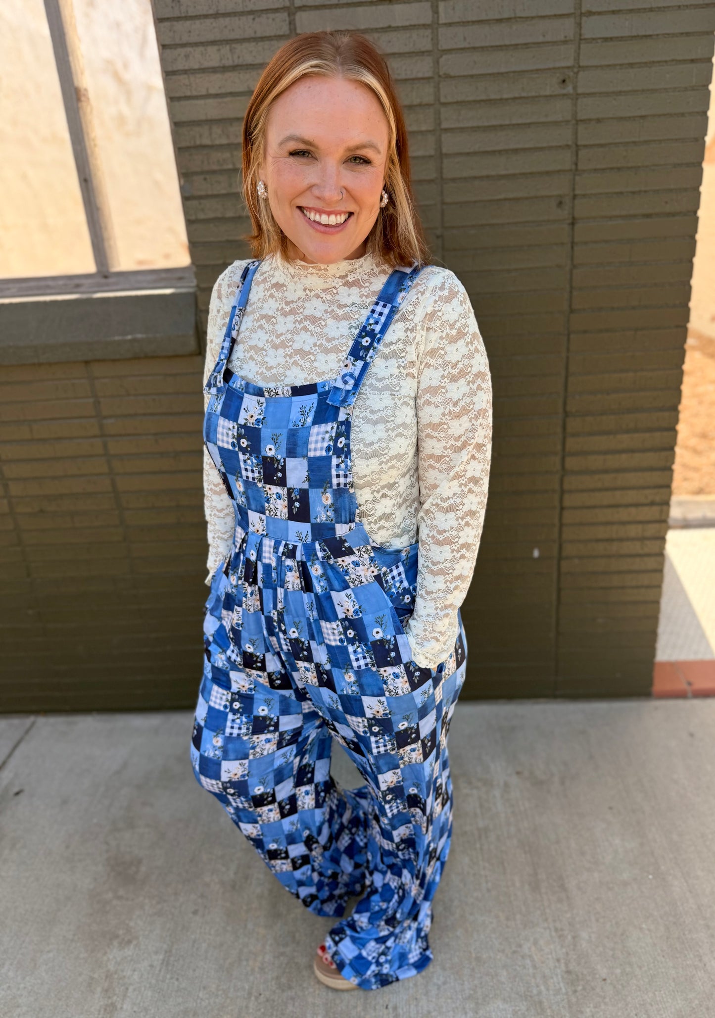 Floral Patchwork Overalls