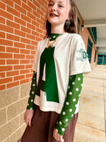 Initial School Spirit Cropped Tee