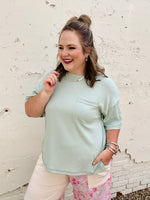 Lennie Ribbed Boyfriend Top (Multiple Colors)