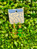 Acrylic Christmas Tree Earrings