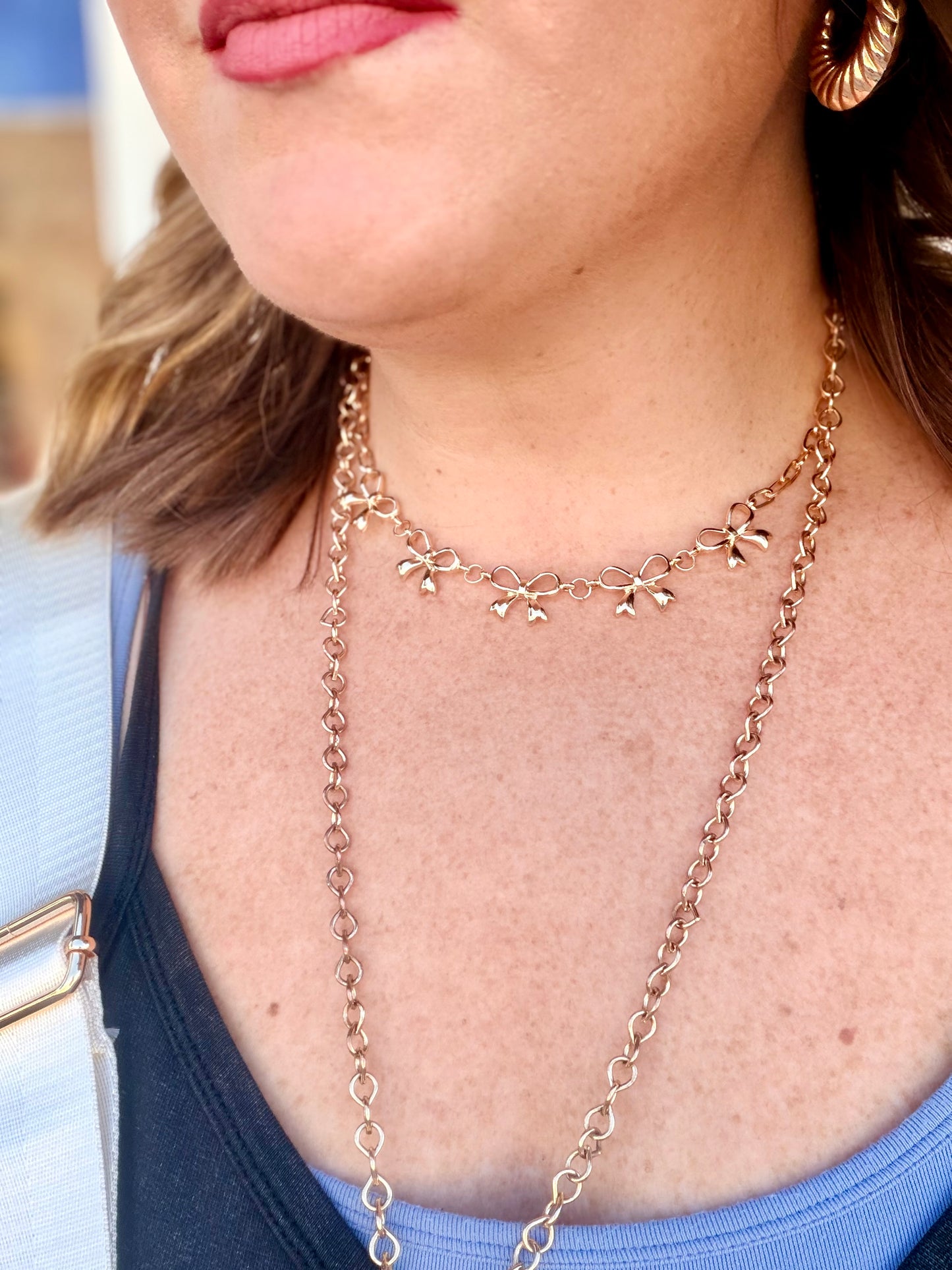 Bow Link Necklace